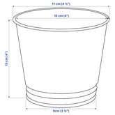 BINTJE Plant pot, galvanised 9 cm